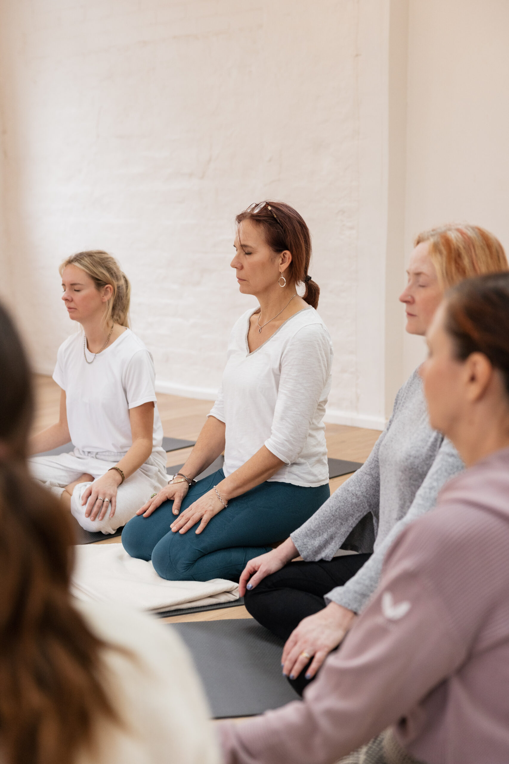 Students during the BWY Yoga Teacher Training Course in London.