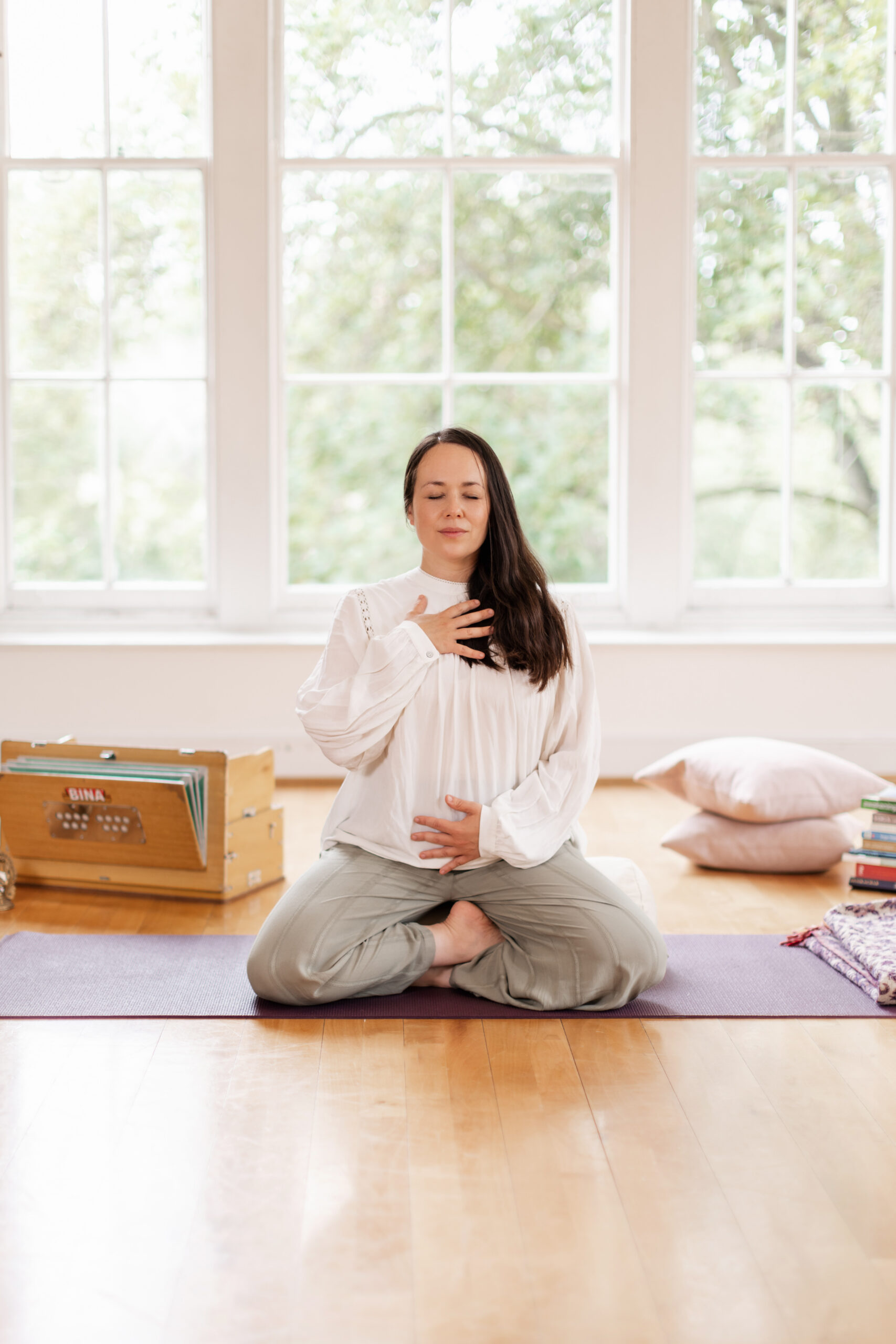 Yoga teacher making a full time income in London